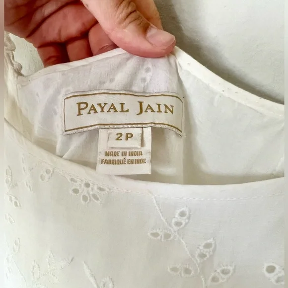 Anthropologie Payal Jain Fallon Eyelet Maxi Dress in White - Picture 10 of 13